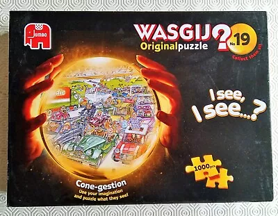 WASGIJ ORIGINAL  JIGSAW PUZZLE No 19 CONE-GESTION 1000 PCE ( 2 X Pces Missing ) • £0.99