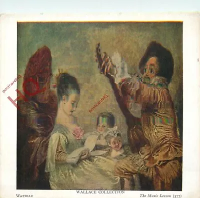Picture Postcard:;Watteau The Music Lesson • £2.09