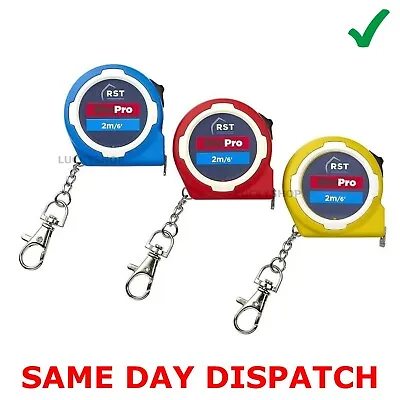 Mini Portable Tape Measure Keyring Retractable Fast 2M/6' Gadget UK SELLER✅ • £5.99