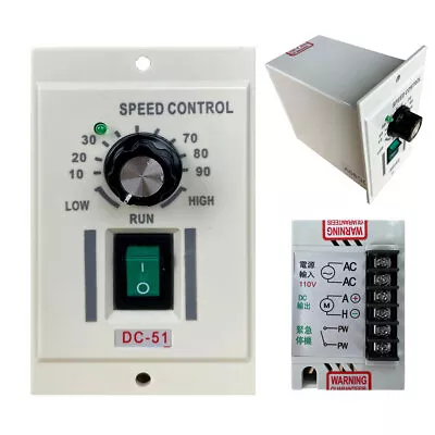 DC Motor Speed Controller AC 110V Input DC 0-90V Output Variable Electric Speed • $23.99