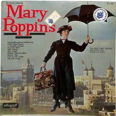 The New York Theatre Orchestra Songs From Mary Poppins UK LP Vinyl Album 1966 • £7.99