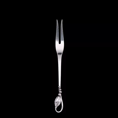 Georg Jensen. Silver Cold Cut Fork 144 - Blossom / Magnolia. • $399