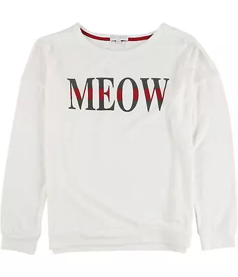 P.J. Salvage Womens Meow Pajama Sweater Off-White Medium • $5.80