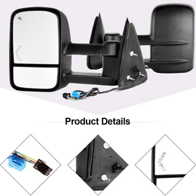 Power Heated LED Tow Mirrors For 2003-2006 Chevy Silverado 1500/2500/HD/3500 • $81.79