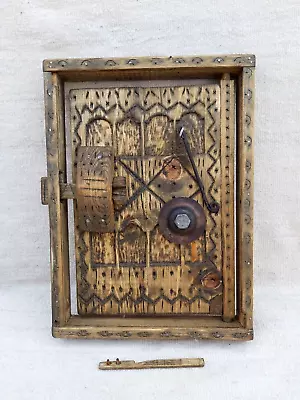 Great Vintage Handmade Moroccan Small DoorOld Artwork Moroccan Carved Door Deco • $195.99