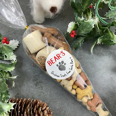 £3.50 • Buy Christmas Dog Treat Cone, Christmas Gift For Dog, Dog Christmas Present,