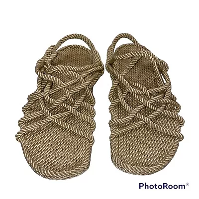 Hippie Vegan Rope Sandals Men’s Size 13 HIPPÖs Natural Excellent Used Condiion • $15