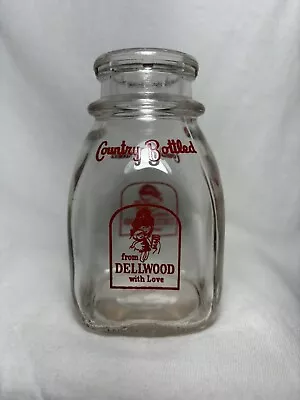 VTG Dellwood Dairy Milk Bottle Country Bottled 1/2 Pint Yonkers NY • $19.95