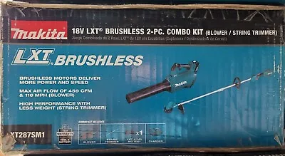 NEW! MAKITA 18-V Blower/String Trimmer Cordless Combo Kit With Battery &Charger • $199