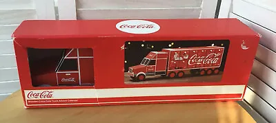 Coca-Cola Red Wooden Christmas Truck Advent Calendar 24 Days Holidays Are Coming • £39.99