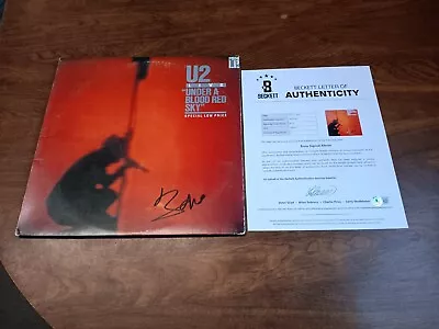 Bono Autographed U2 Live Under A Blood Red Sky Album With Beckett LOA • $1000