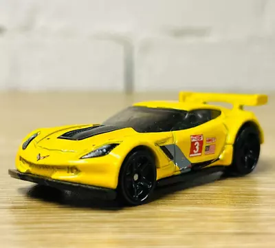 Chevy Corvette C7R Yellow Black 2015 HW Race World • $3.95