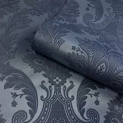 Blue Wallpapers - Choose Design - Floral Marble Metallic Geo Leaves Polka Dot • £26.99