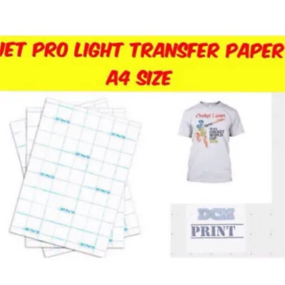 A4 Size Transfer Inkjet Paper Iron On Ink Transfer Paper T-shirt  Trans:da • £3.31