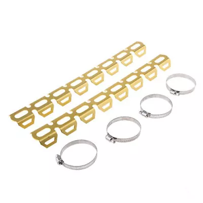 Motorcycle Aluminum Exhaust Muffler Pipe Leg Protector Heat Shield Cover Golden • $17.59