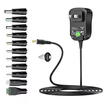 18w Universal Power Supply 3v 4.5v 5v 6v 7.5v 9v 12v Ac To Dc Adapter 1a 1.5a Fo • $20.45