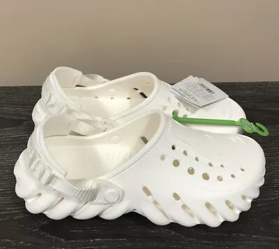 Crocs Echo Clogs Slides White- In Store Models. Sizes Men's 7 8 / Women's 9 10 • $39.99