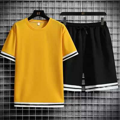 Men's Set Sweatshirt Pants Suit Sportswear Fashion Sport Suit 2PCS Tracksuits • $27.69