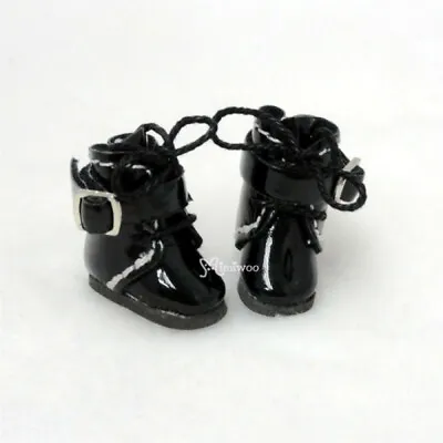 SBB006BLK Mimiwoo 2.2cm Buckle Mini Shoes BLK Fit Middie Blythe Obitsu 11cm Doll • $7.95