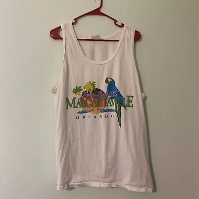 Vintage 90s Jimmy Buffet Margaritaville Orlando Nature Tank Top Shirt XL • $18