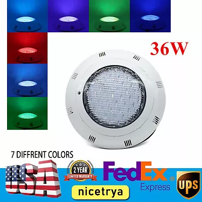 RGB LED Light Underwater 7color Fountain Swimming Pool Spa Lamp Waterproof AC12V • $40.85