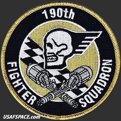 USAF 190TH FIGHTER SQ -A-10A Thunderbolt II-Gowen Field ANGB- ORIGINAL VEL PATCH • $11.95