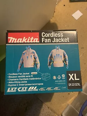 Makita Cordless Fan Jacket Brand New & Boxed XL Battery And Holder Not Included • £19.95