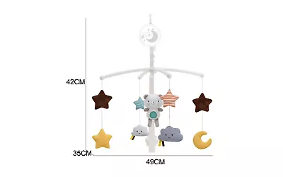 Baby Musical Mobile Crib Cot  Bed Bell Stars Moon Nusery Rotating Toy • £14.99