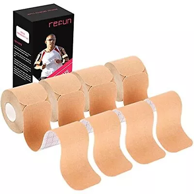 Kinesiology Tape Precut (4 Rolls Pack) Elastic Therapeutic Sports Tape For K... • $34.22