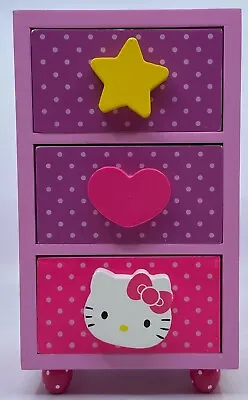 £28.64 • Buy Hello Kitty Mini Dresser Real Drawers Jewelry Box Storage Box 2013 Sanrio