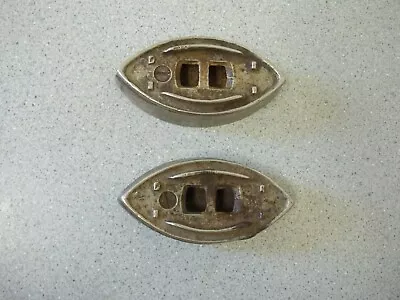 Miniature SAD Iron Bases 2 Total 3 1/2  Long Cat Iron Paperweights • $14