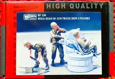 Hobby Fan 1/35 U.S Army M35A1 Quad 50 Gun Truck Crew VIETNAM War 3 Figures • $67.53