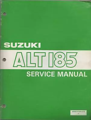 1984 Suzuki Atv 3 Wheeler Alt 185 Service Manual • $34.99