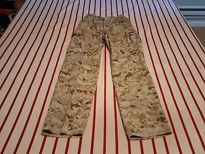 U.S. Marine Corps Desert MARPAT Camouflage MCCUU Trousers Size Small-Short Used • $20