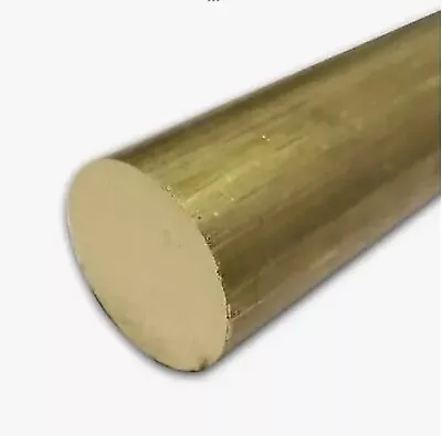 5 Pieces Of 1/4  C360 BRASS SOLID ROUND ROD 12” Long Lathe Bar Stock .250” OD • $12.99