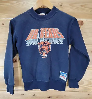 Vintage 90s Chicago Bears Nutmeg Sweatshirt Crewneck Youth Medium DA BEARS Fade • $29.99