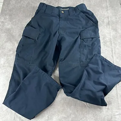 5.11 Tactical Pants Mens 30x30 Blue Ripstop Cargo Pockets Workwear Utility • $16.99