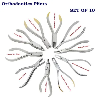 Orthodontic Bending Pliers Lingual Bracket Loop Forming Archwire Removal Plier • £12.90