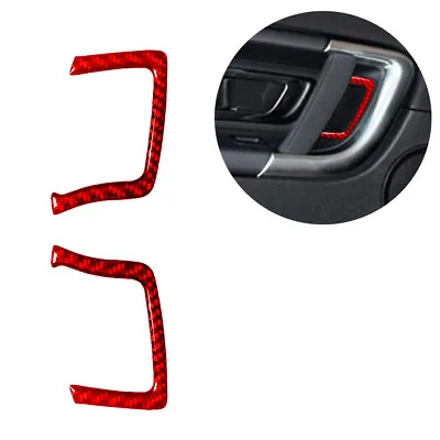 For Discovery Sport Red Carbon Fiber Front Door Speaker Frame Interior Trim • $9.66