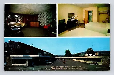 Interior Exterior Scenes Mansfield Motel Pennsylvania PA Furniture Cars Postcard • $2.75