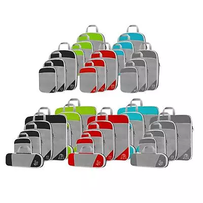 $29.32 • Buy 1Set Compression Packing Cubes Luggage Organizer Extensible Space Saving
