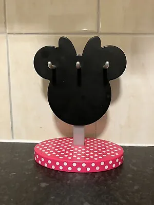 Disney Store Minnie Mouse Plastic Jewellery Stand With Hooks • £14.99