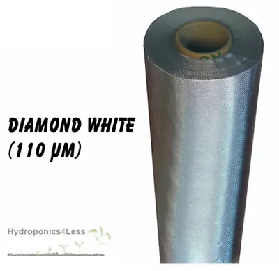 Silver DIAMOND Mylar Reflective Sheeting Film Roll Hydroponics Grow 2 To 100m • £9.99