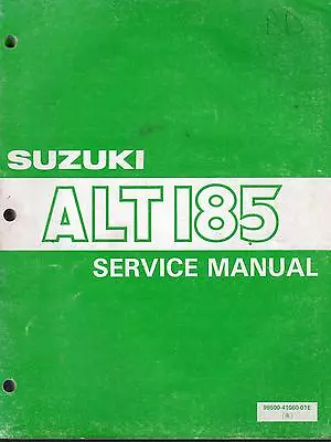 1984 Suzuki Atv 3 Wheeler Alt 185 Service Manual • $29.99