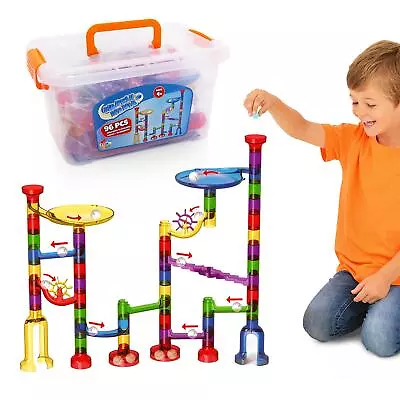 Marble Mania 96 Piece Marble Run For Kids - Construction Toy For Boys Or Girls • £9.99