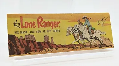 $40 • Buy LONE RANGER - 1954 Cheerios Giveaway - His Mask And How He Met Tonto