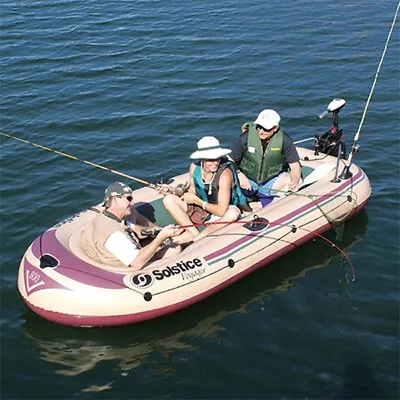 Voyager Inflatable 6-Person Boat Fishing Boat Water Raft Float Sport Outdoor • $142