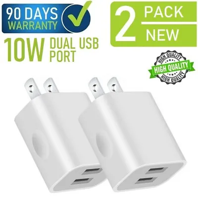 X2 10W Dual USB Wall Charger Cube For OEM Apple IPad 5 6 7 Amazon Samsung[F15 • $9.99