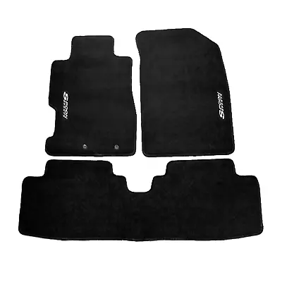 For 01-05 Honda Civic 02-05 Civic Si Nylon Floor Mats Black Carpets W/ Spoon • $57.99