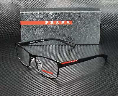 PRADA LINEA ROSSA PS 50GV 1AB1O1 Black Demo Lens 53 Mm Men's Eyeglasses • $119.95